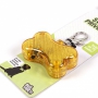 Albi Be seen! Yellow glowing Bone pendant, lights up or flashes for up to 75 hours, 4.5 x 3 cm