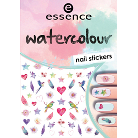 Essence Nail Art Watercolor nail stickers 07 1 sheet