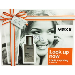 Mexx Look Up Now for Her eau de toilette 15 ml + body lotion 50 ml, gift set