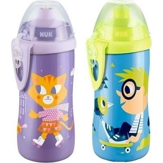 Nuk First Choice Junior Cup push-pull drinker 36+ months plastic bottle 300 ml