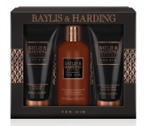 Baylis & Harding Men Black Pepper and Ginseng liquid soap for body and hair 300 ml + aftershave balm 200 ml + shower gel 200 ml, cosmetic set for men