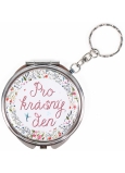 Albi Mirror - key ring with text For a beautiful day! 6,5 cm