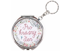 Albi Mirror - key ring with text For a beautiful day! 6,5 cm