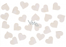 Wooden hearts 2 cm, 24 pcs