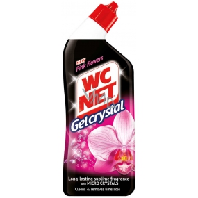 Toilet Net Gelcrystal Pink Flower Toilet gel cleaner 750 ml