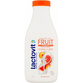 Lactovit Fruit Energy Peach and Grapefruit Shower Gel, 500 ml