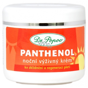 Dr. Popov Panthenol night nourishing cream to soothe and regenerate the skin 50 ml