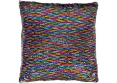 Albi Pillow with sequins Rainbow 37 x 37 x 10 cm