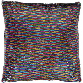 Albi Pillow with sequins Rainbow 37 x 37 x 10 cm