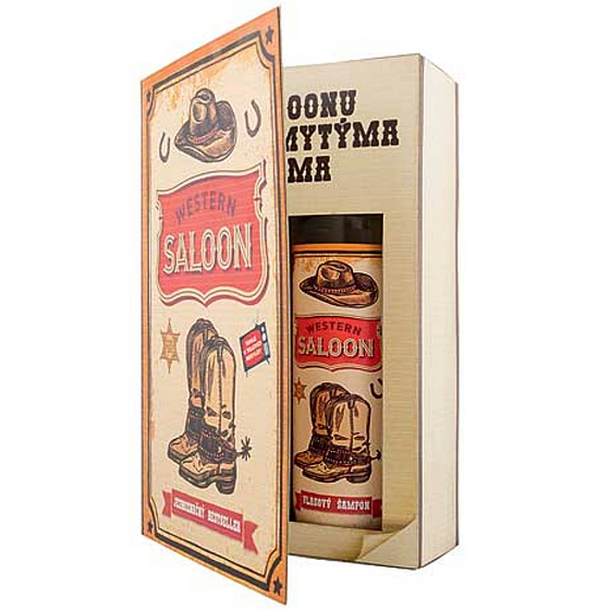 Bohemia Gifts Country Western shower gel 200 ml + hair shampoo 200 ml, book cosmetic set