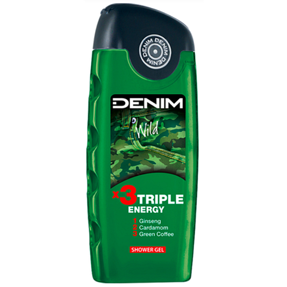 Denim Wild shower gel for men 250 ml