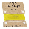 Parakito Mosquito Repellent Bracelet Colorful Yellow Natural, Refillable, Waterproof, 24h/day Protection - 15 Days per Refill + Two Refills