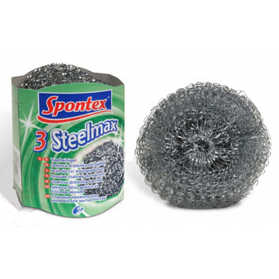Spontex 3 Steelmax metal scourer 3 pieces 12 g