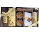 Raphael Rosalee Bella Natura Green tea shower gel 260 ml + body milk 260 ml + bath salt 100 g + body scrub 50 ml + body butter 50 ml + massage roller + towel, cosmetic set