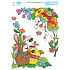 Arch Easter sticker, window film without adhesive corner Bunny and eggs 33 x 24 cm