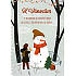 Albi Playful Christmas Envelope Card Little Girl with Snowman 14,8 x 21 cm