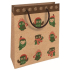 Nekupto Gift kraft bag 25 x 8 x 19 cm Christmas owls