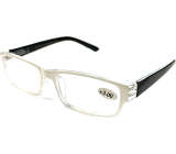 Berkeley Reading Dioptric Glasses +3.0 plastic white, black temples 1 piece MC2062