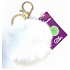 Albi Hairy Key Ring White 11 cm