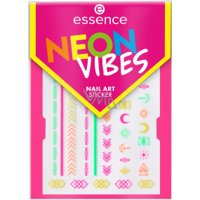 Essence Neon Vibes nail stickers in neon colours 1 sheet