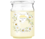 Emocio Daisy Meadow scented candle glass with glass lid 453 g 93 x 142 mm
