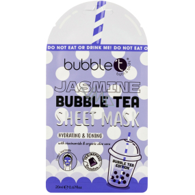 Bubble´t Jasmine Bubble Tea textile moisturizing mask for all skin types 20 ml