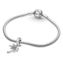 Charm Sterling Silver 925 Palm and Coconuts, Nature Bracelet Pendant