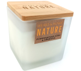 Heart & Home Nature Orange peel & clove scented candle large glass, burning time up to 40 hours 210 g