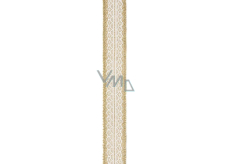 Ditipo Jute ribbon with lace - lace 5 m x 40 mm