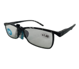 Berkeley Reading Dioptric Glasses +1 Plastic Black Spots Blue Block 1 piece MC2238B