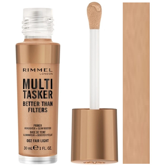 Rimmel London Multi-Tasker Better Than Filters 3-in-1 Long-Lasting Tinted Makeup 002 Fair-Light 30 ml