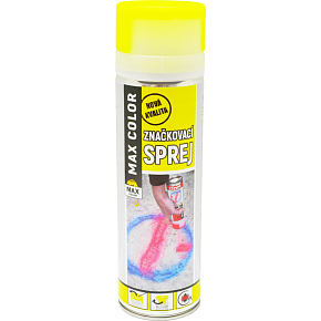Max Color marking spray, light yellow, 500 ml