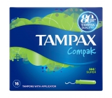 Tampax Compak Super Women's Tampons with Applicator 16 pieces