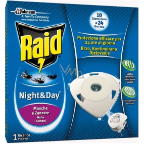 Raid Night & Day refill for electric vaporizer against mosquitoes, flies and ants 1 piece