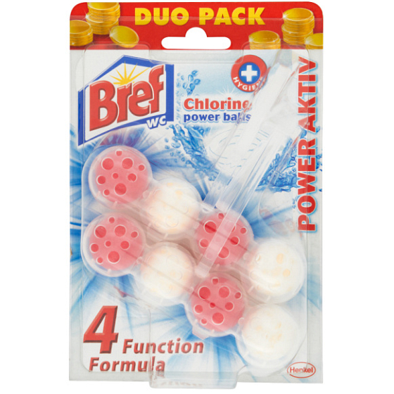 Bref Power Aktiv 4 Formula Chlorine WC block 2x50 g, duopack