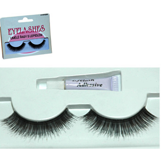 Face System False eyelashes No.118 1 pair + glue 1 g