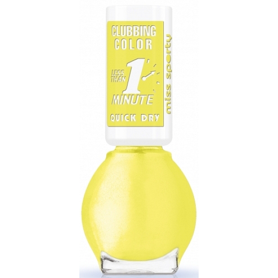Miss Sports Clubbing Color nail polish 145 Neon Yellow 7 ml