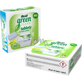 Real Green Clean All in 1 phosphate-free tablets for the dishwasher 40 pieces