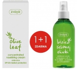 Ziaja Olivové listy SPF20 vyživující koncentrovaný krém 50 ml + Olivové listy s vitamínem C tonizující voda 200 ml, duopack