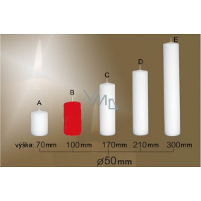 Lima Candle smooth red cylinder 50 x 100 mm 1 piece