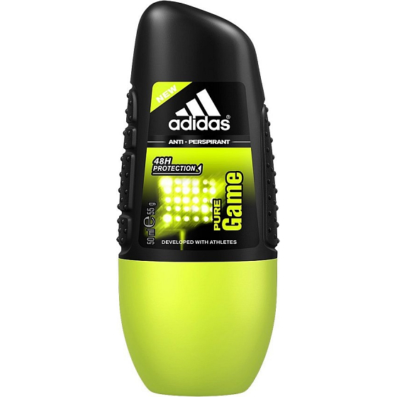 Adidas Pure Game 48h ball antiperspirant deodorant roll-on for men 50 ml