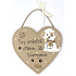 Nekupto Pets wooden sign We welcome dogs, we tolerate people ...17 x 17 cm