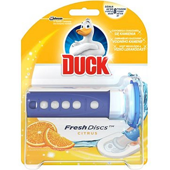 Duck Fresh Discs Active Citrus WC gel for hygienic cleanliness and freshness of your toilet 36 ml