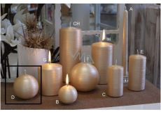 Lima Alfa candle beige ball 80 mm 1 piece