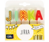 Albi Cake candles name - Jirka, 2.5 cm