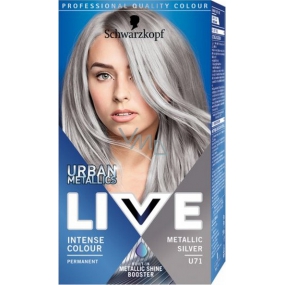 Schwarzkopf Live Urban Metallics hair color U71 Metallic Silver