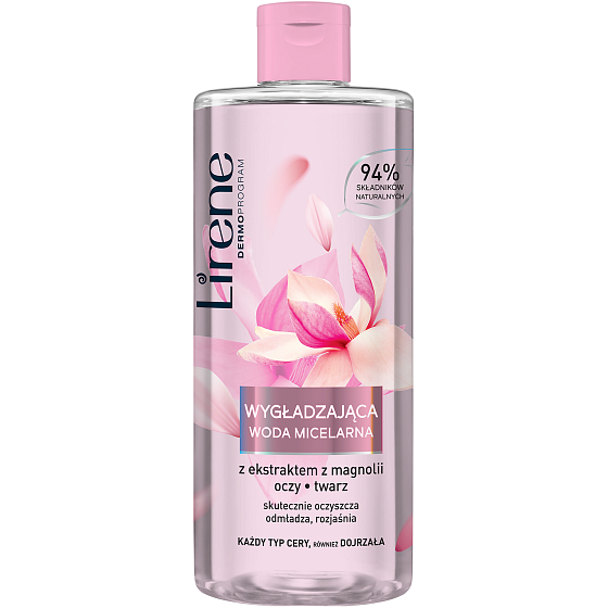 Lirene Magnolie smoothing make-up removing micellar water for all skin types 400 ml
