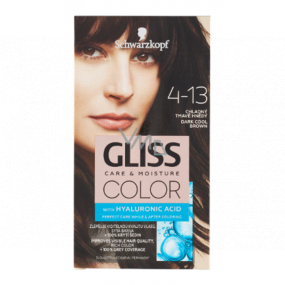 Schwarzkopf Gliss Color hair color 4-13 Cool dark brown 2 x 60 ml