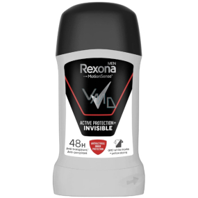 Rexona Men Active Protection + Invisible solid antiperspirant deodorant stick with 48-hour effect for men 50 ml