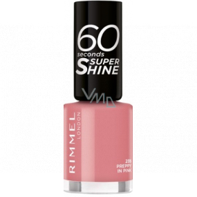Rimmel London 60 Seconds Super Shine Nail Polish nail polish 235 Preppy Pink 8 ml